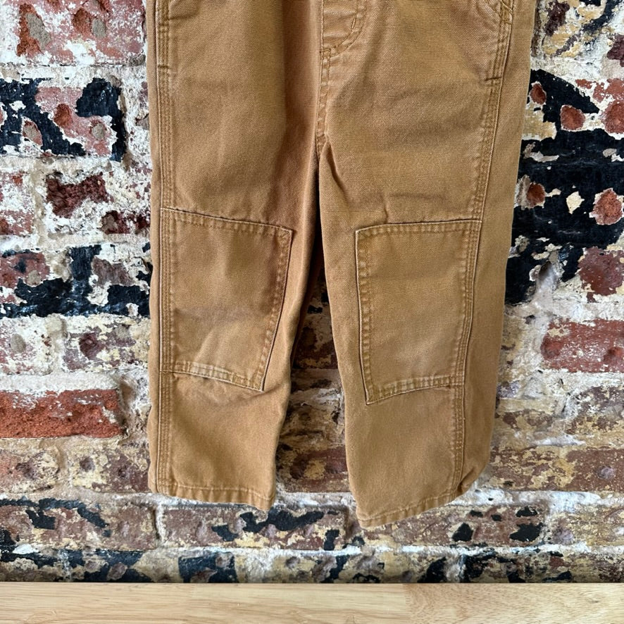 Carhartt Overalls Canvas Brown toddler boys Size 3T Bibs