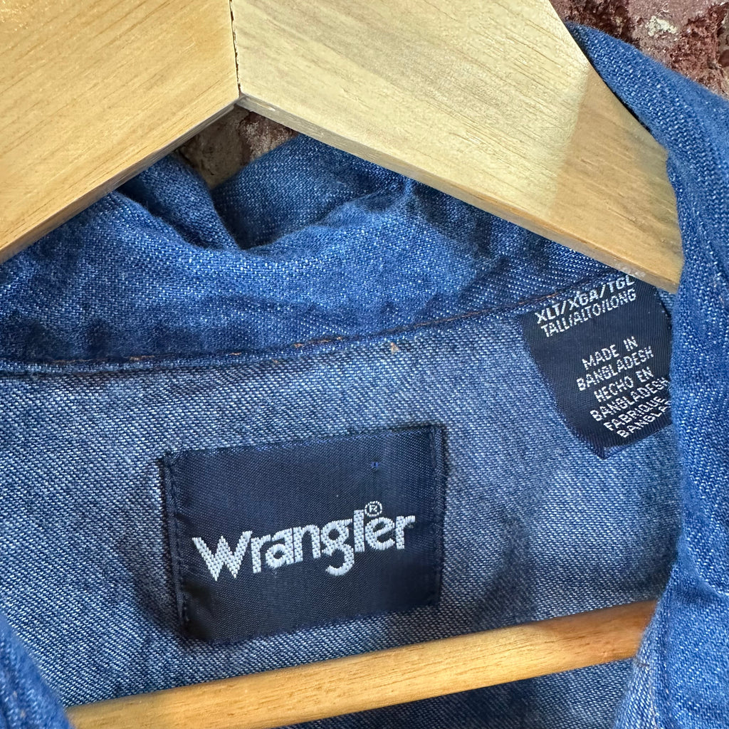 Wrangler Mens XL Tall Long Sleeve Western Shirt