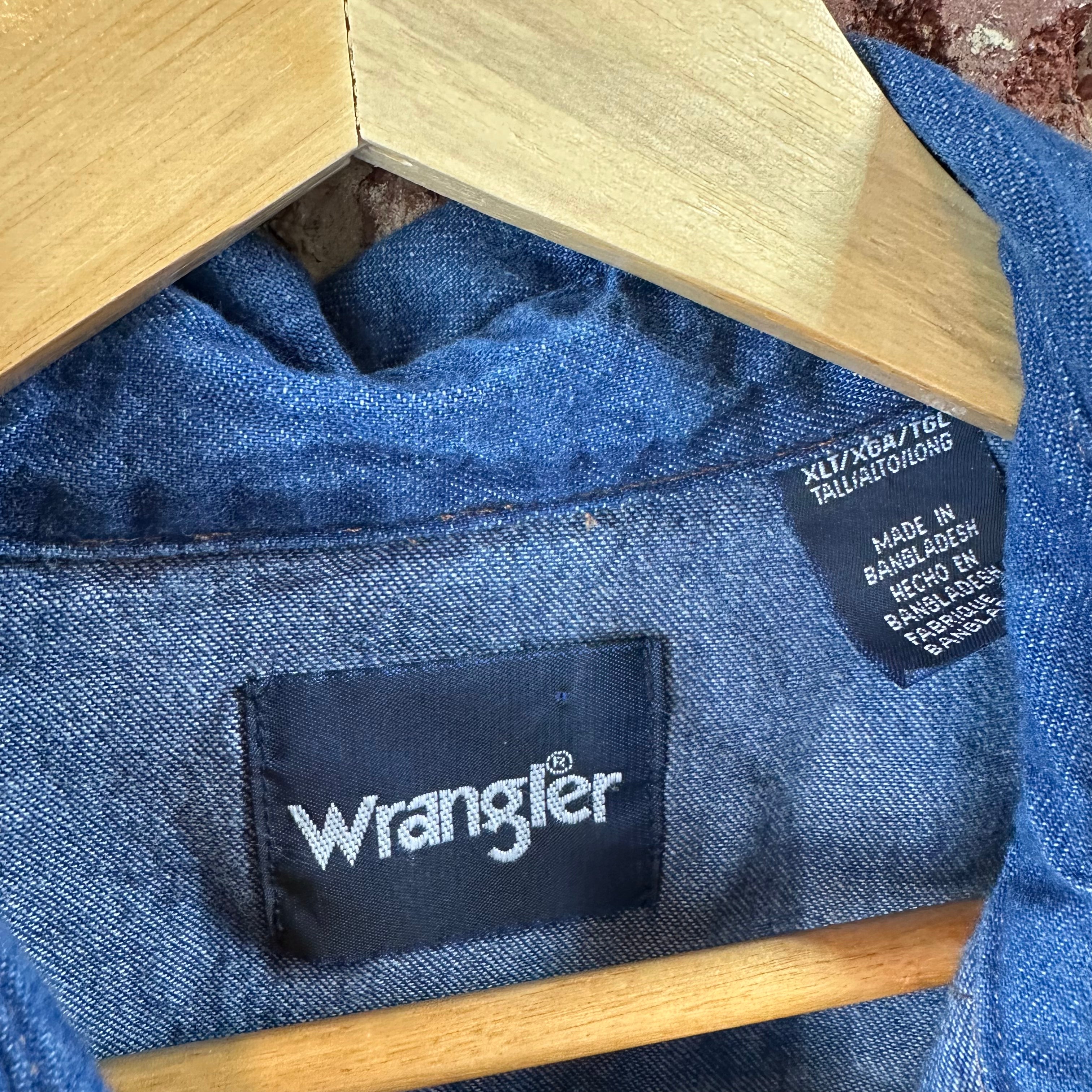 Wrangler Mens XL Tall Long Sleeve Western Shirt