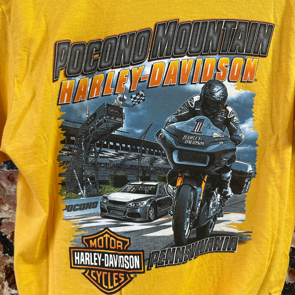 Harley Davidson Men's Small Short Sleeve Yellow T-Shirt NEW