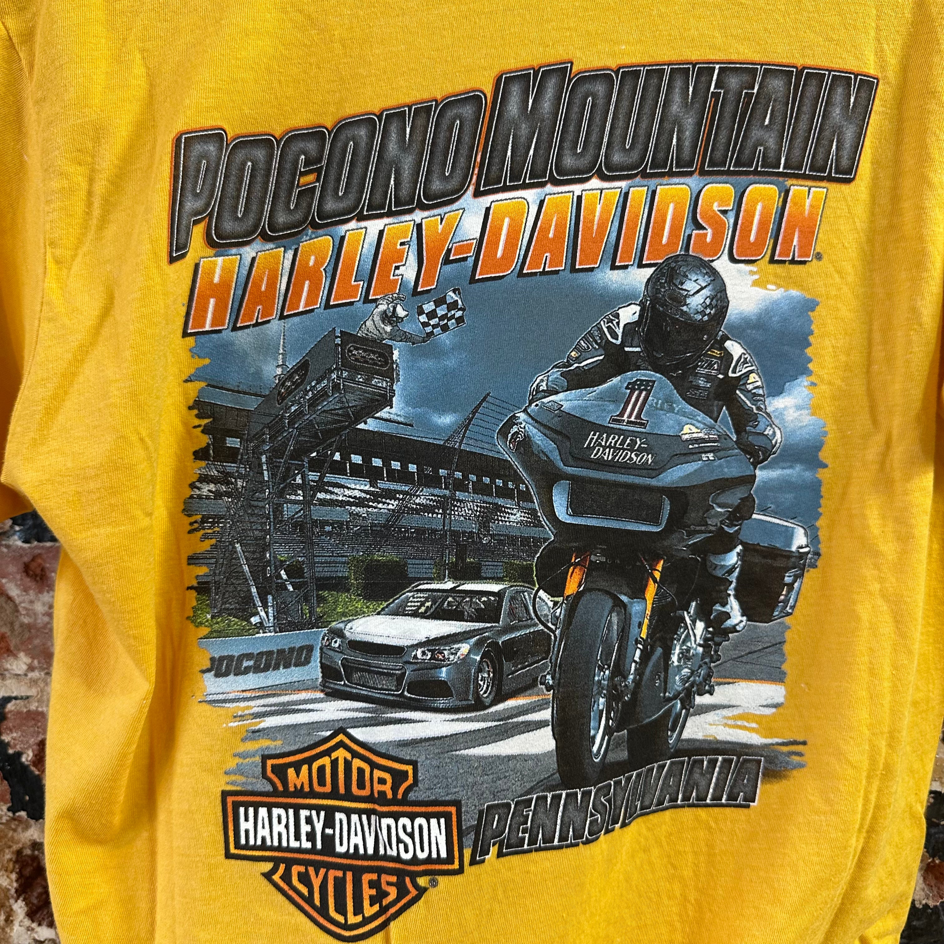 Harley Davidson Men's Small Short Sleeve Yellow T-Shirt NEW