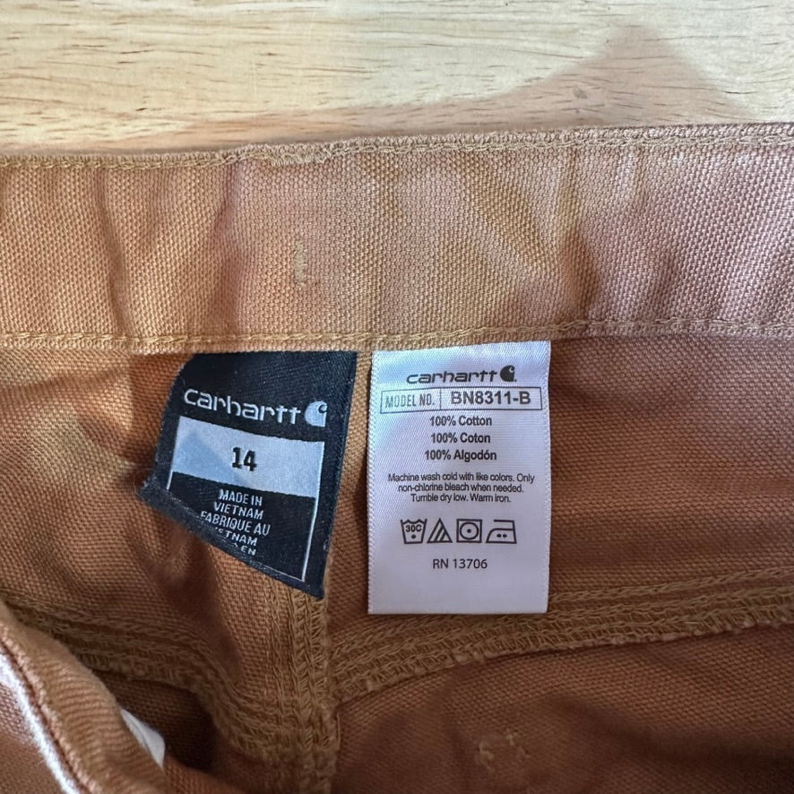 Carhartt Boys size 14 Brown Pants