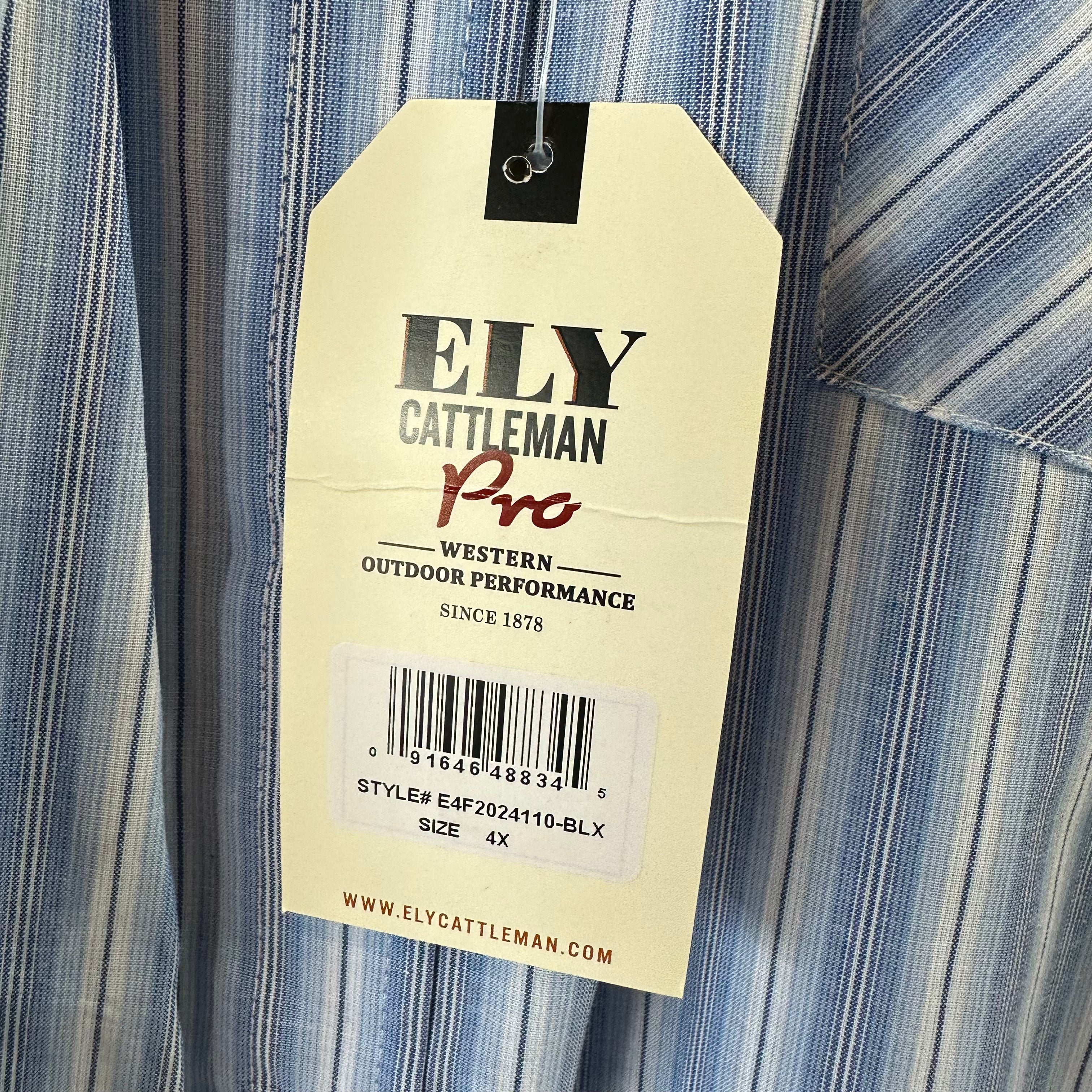 Ely Cattleman Mens 4XL Western Shirt NEW