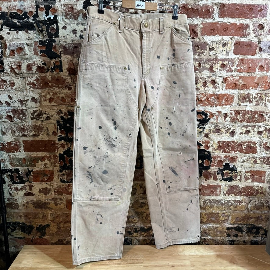 VTG 2005 Carhartt 62W Brown Mens 34x32 Double Knee Pants