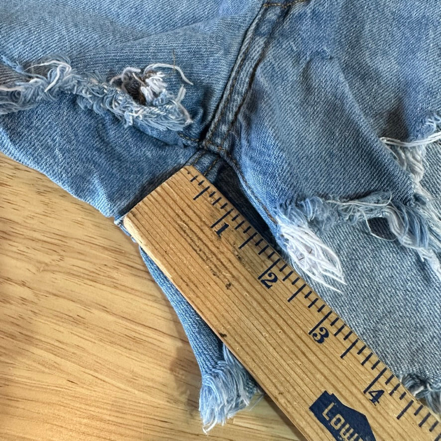 Levi's Cut Off Denim Jean Shorts Womens 29 Distressed