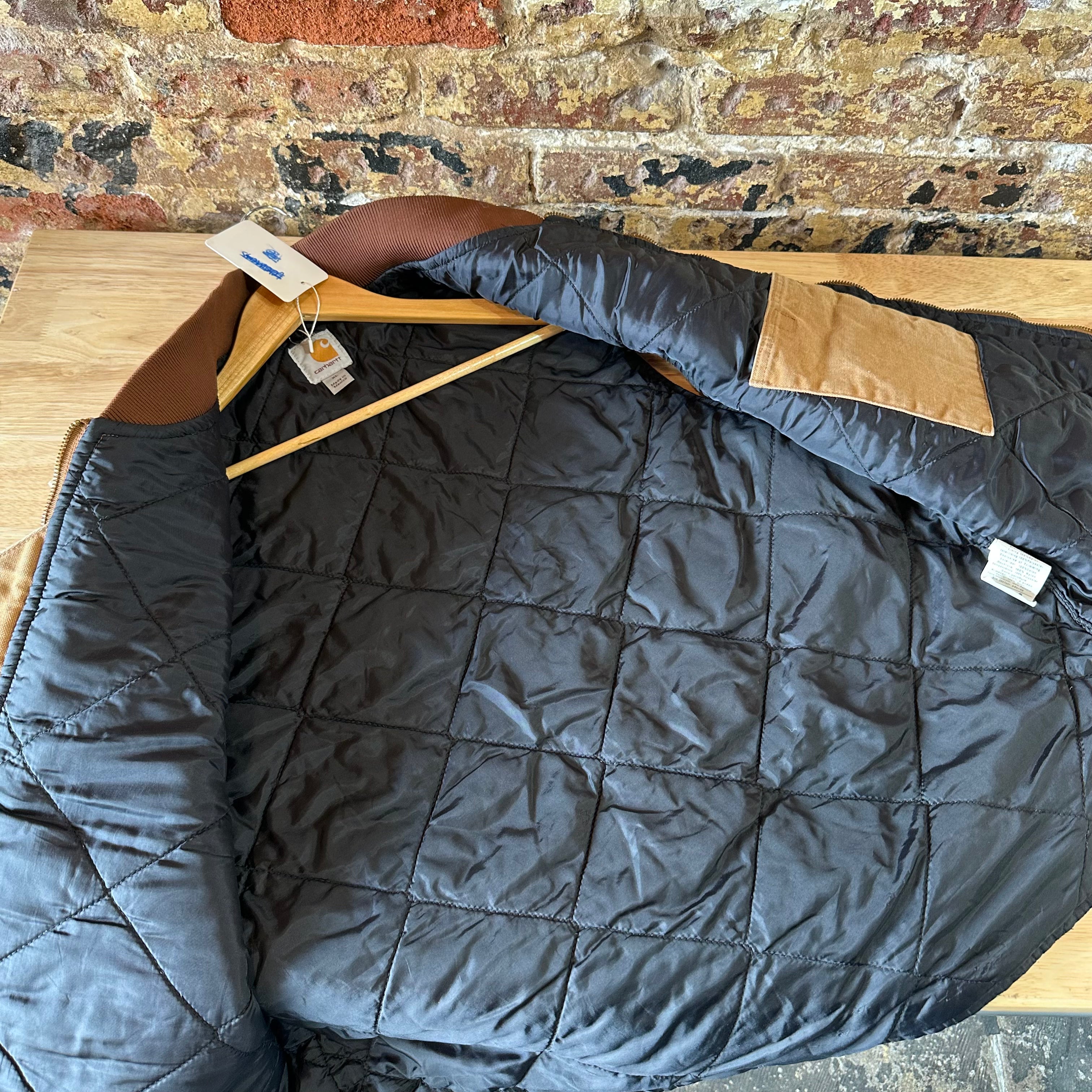 Carhartt Canvas Vest V01 BRN Men's Size XL Full Zip Brown