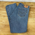 Levis 501 Jeans Mens 38x30 Straight Leg Button Fly Blue Denim