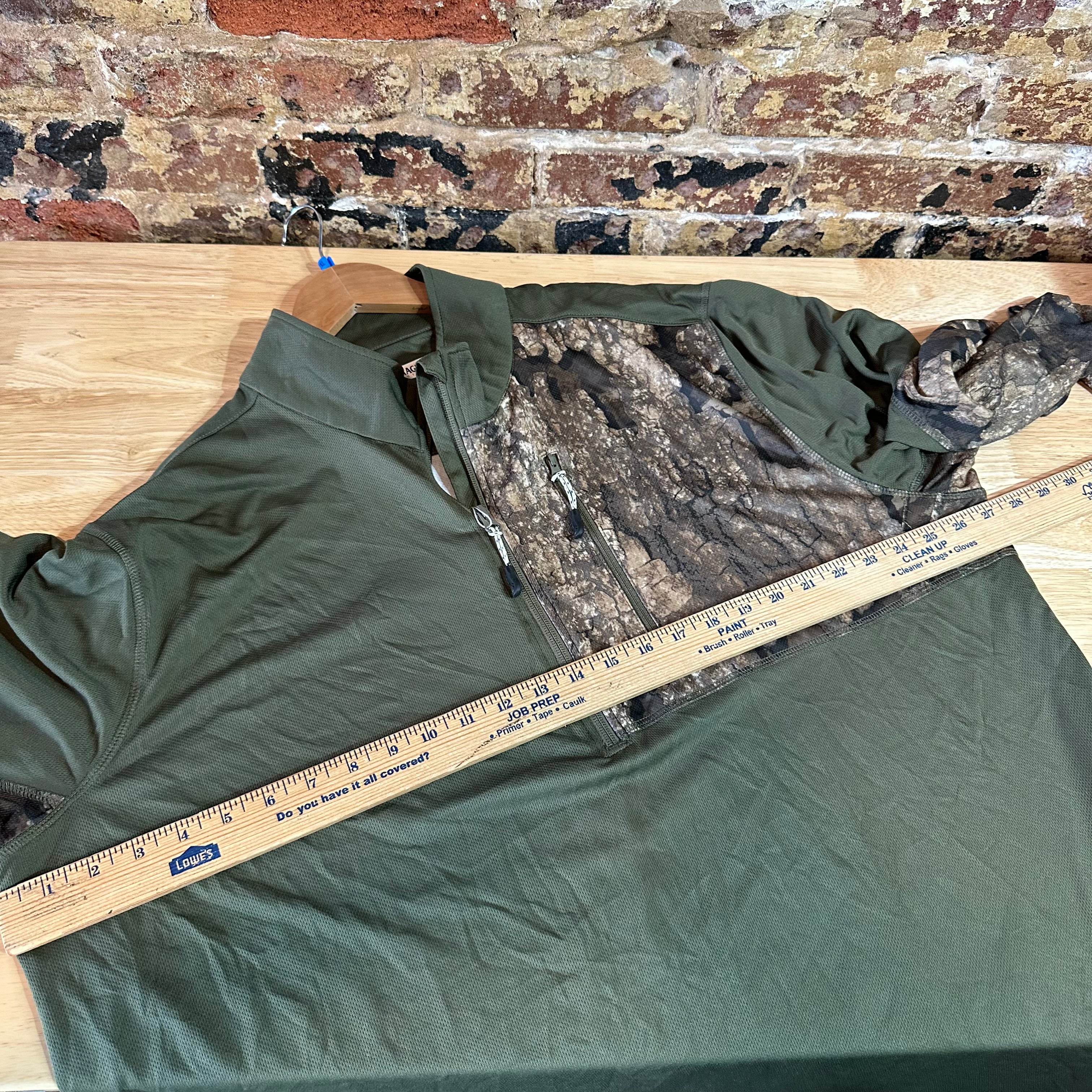 Magellan Men's 2XL L/S Camo 1/4 zip