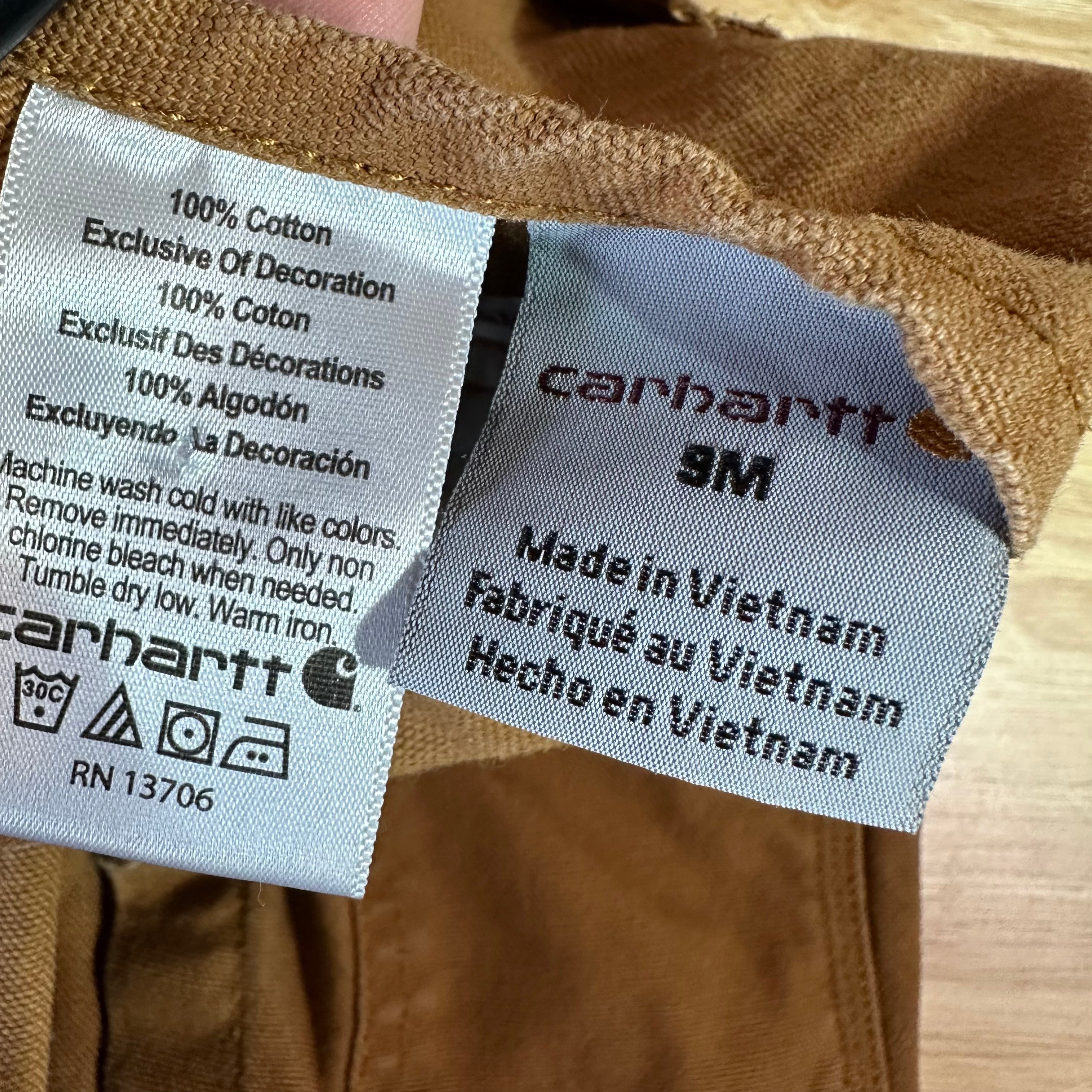 Carhartt Brown Bibs Boys 9M
