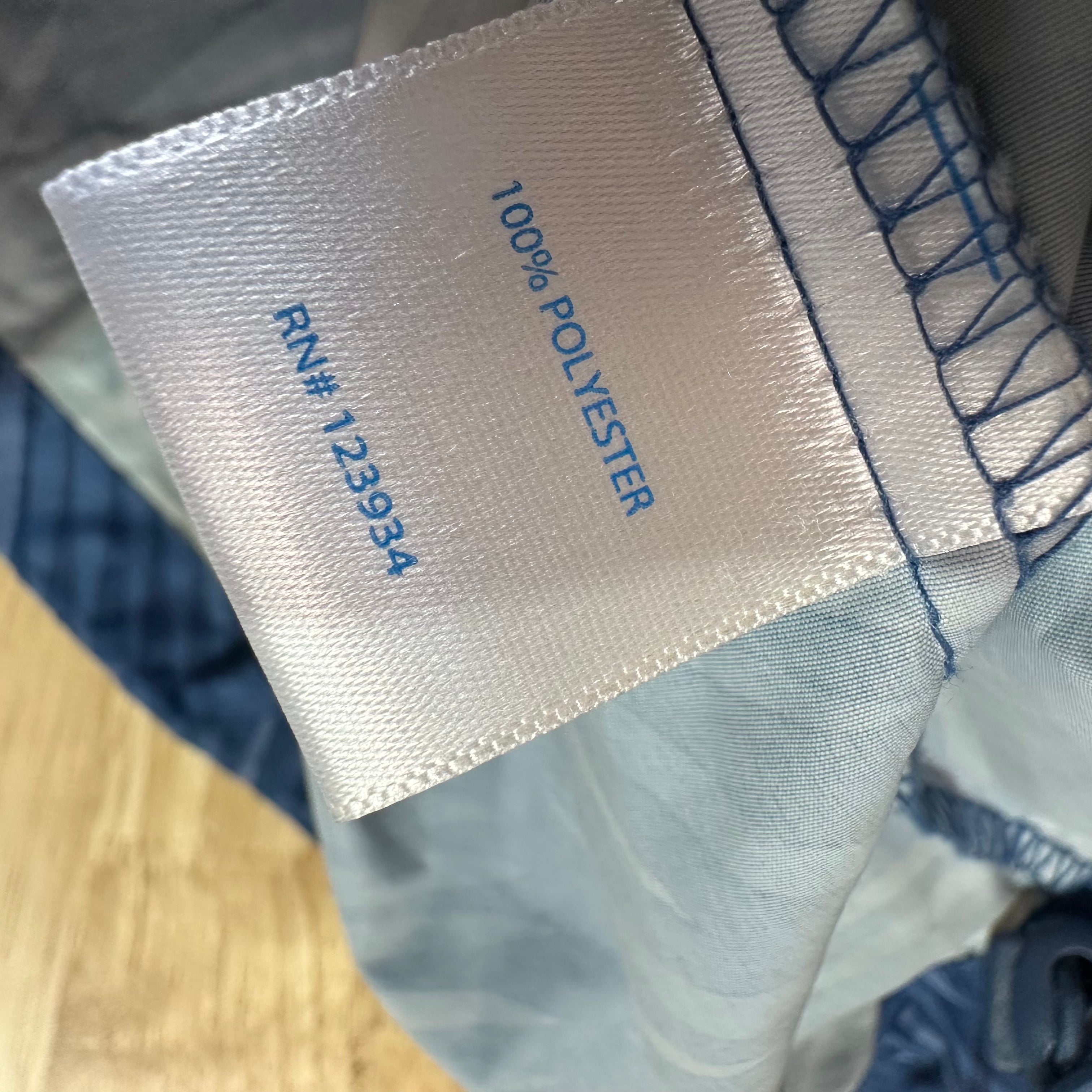 Southern Tide Men’s Windbreaker Hoodie Size Large Blue Palm Floral Full Zip