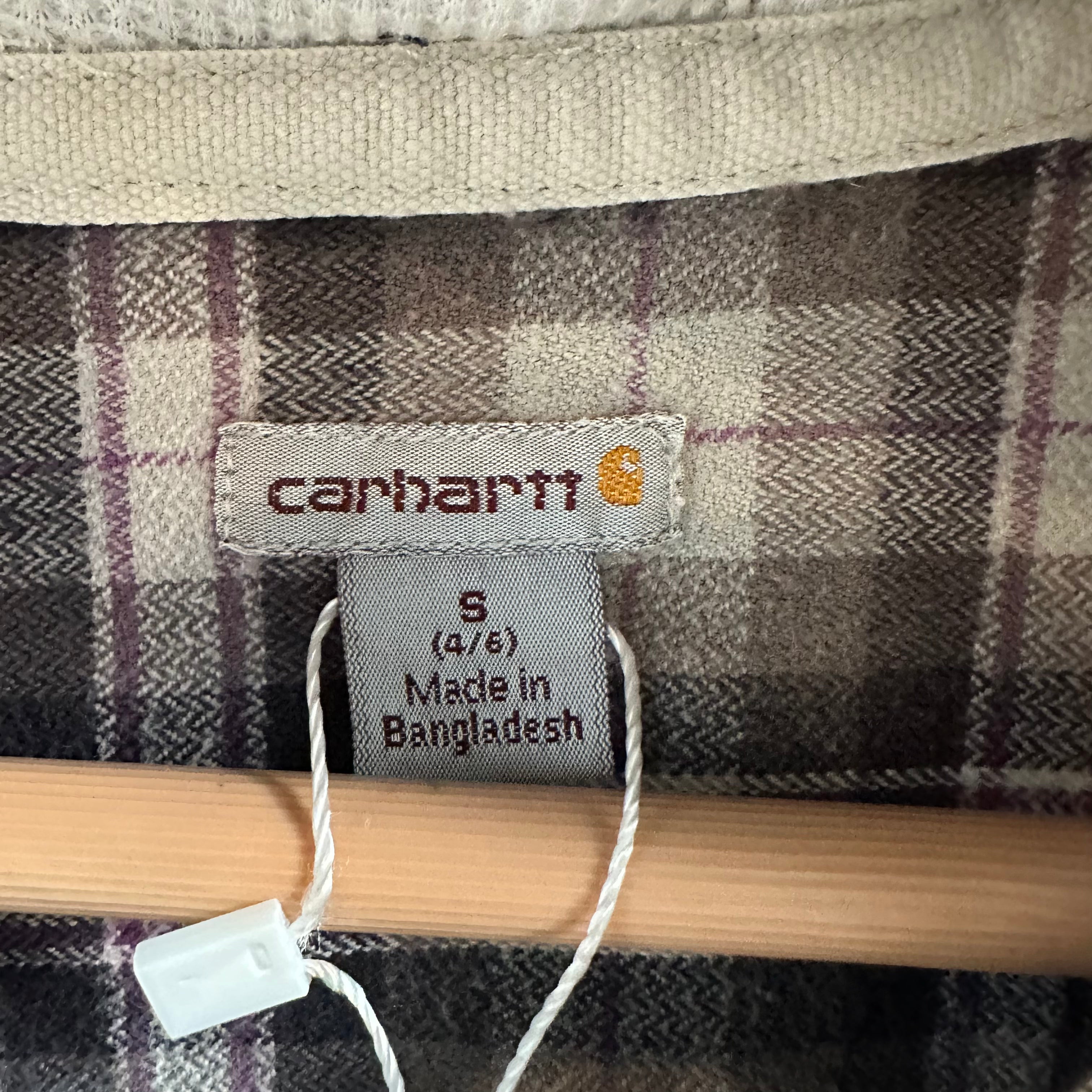 Carhartt Womens Small Button Up Flannel Shirt