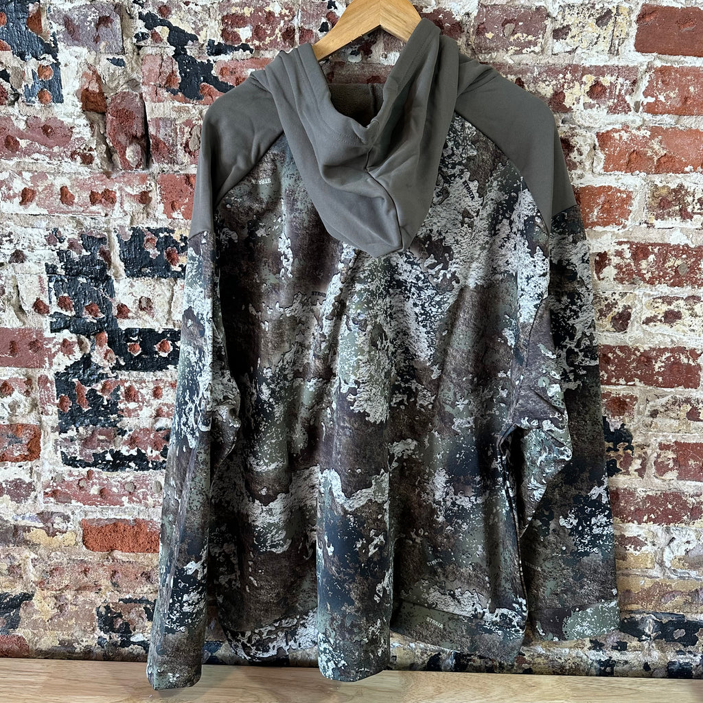 Red Head Outdoor Camo Deer Skull Hunting Pullover Hoodie Jacket Men’s Size 3XL