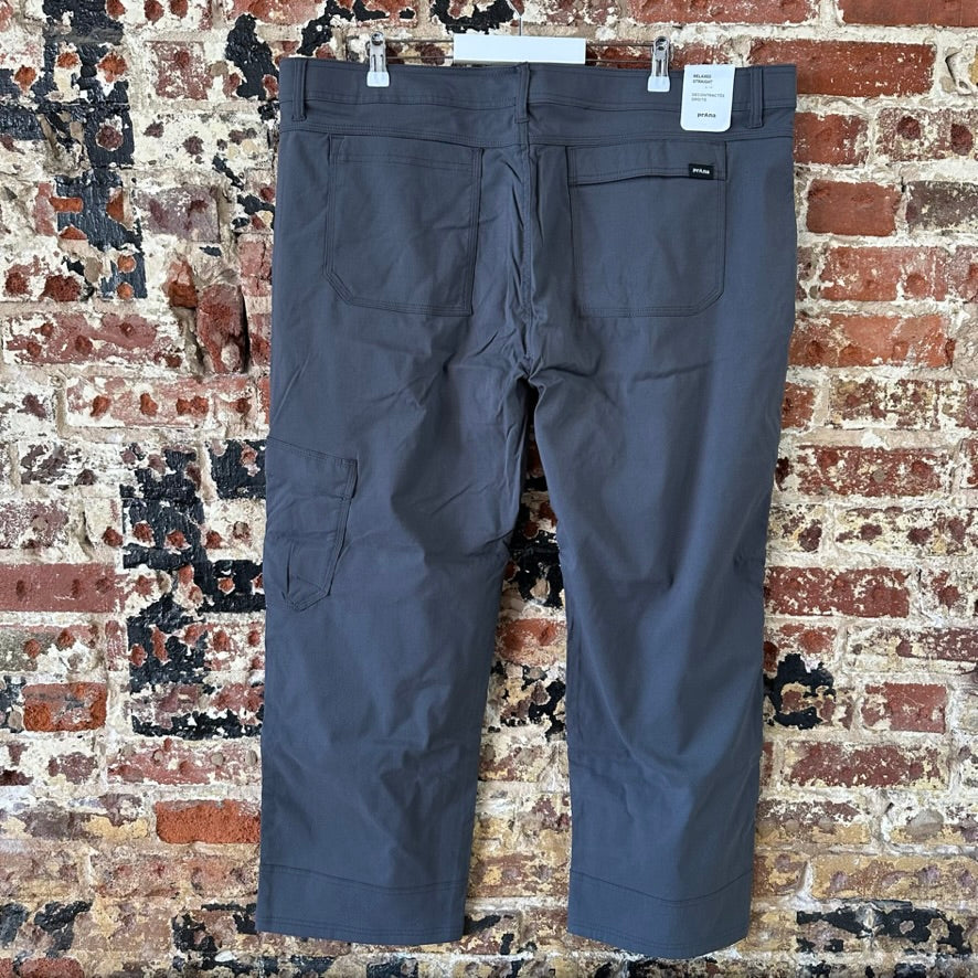Prana Stretch Zion Straight Pant Men’s 42x28 Pants Gray NEW