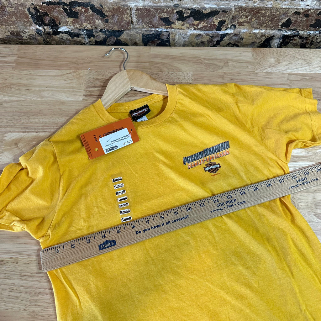 Harley Davidson Men's Small Short Sleeve Yellow T-Shirt NEW
