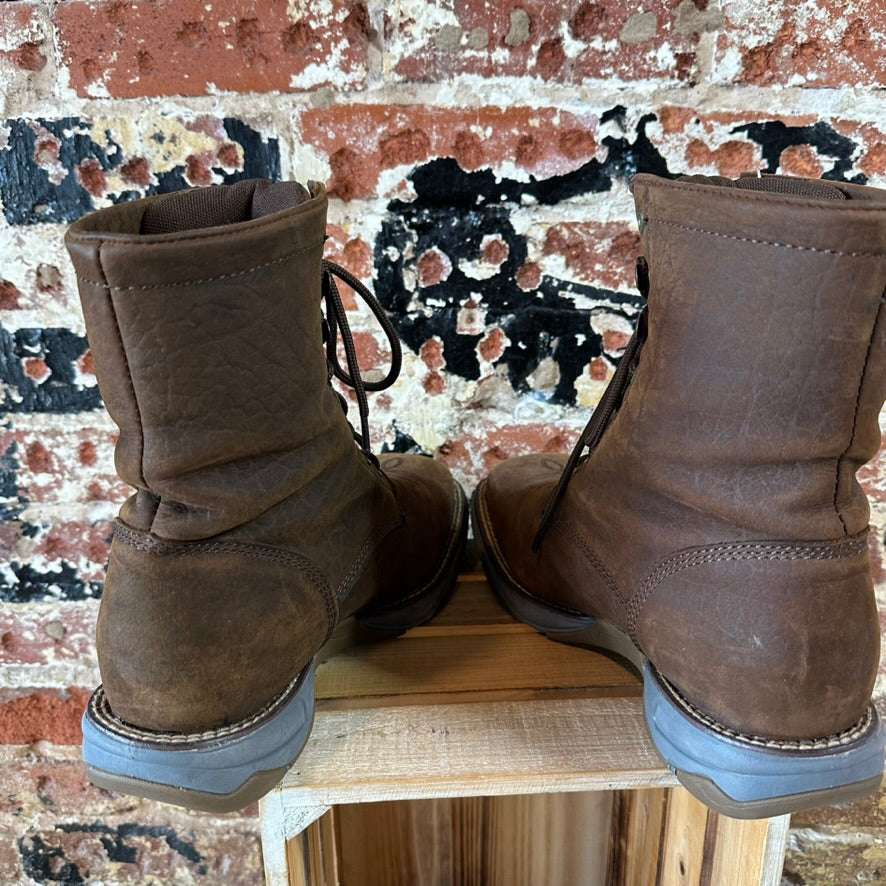 Tony Lama Mens 10 Lace up Western Steel Toe Boots