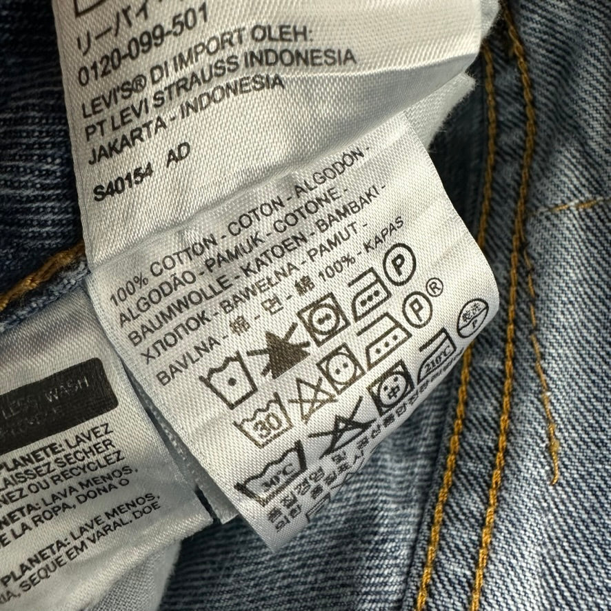 Levis 501 Jeans Mens 38x30 Straight Leg Button Fly Blue Denim