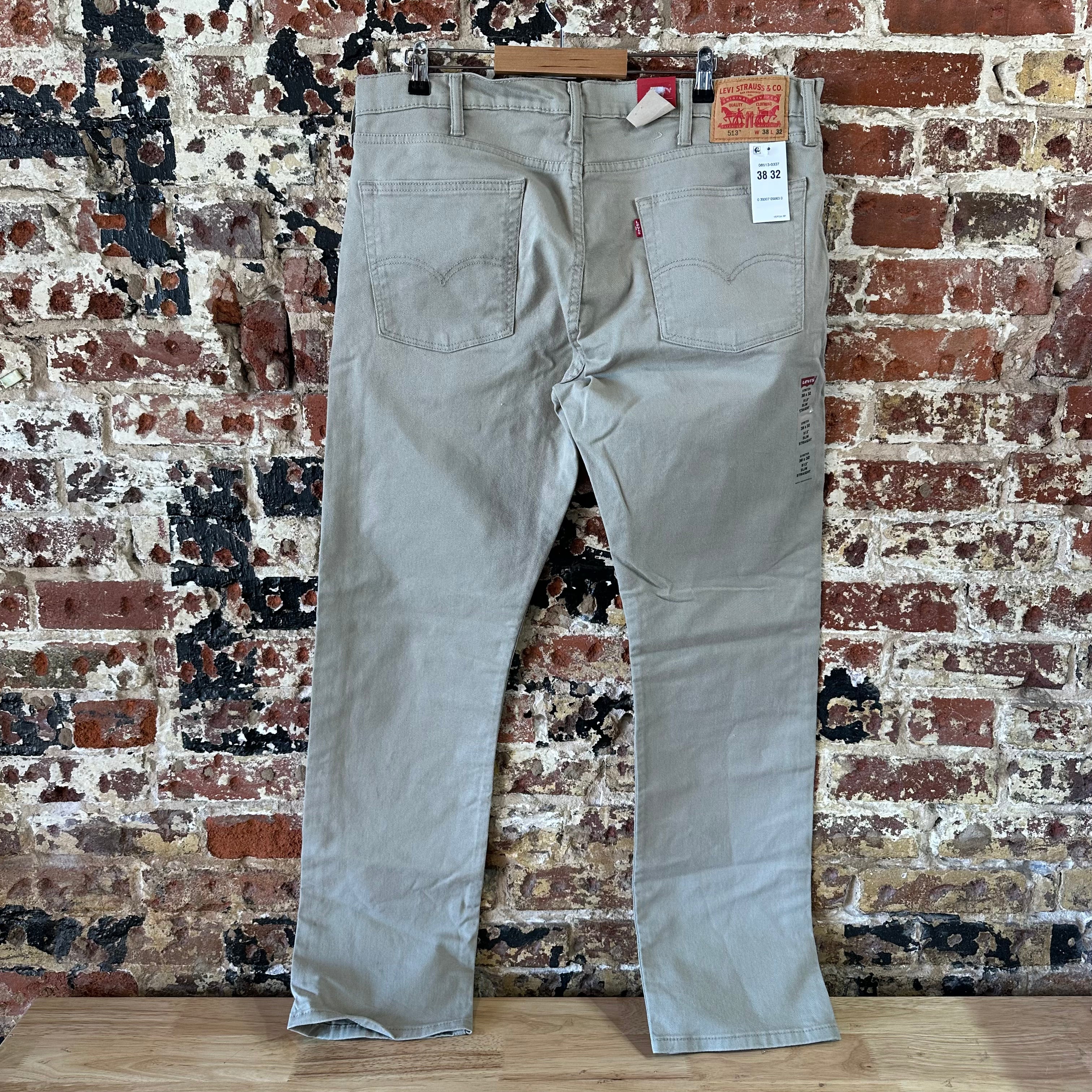 Levis 513 Mens 38x30 Tan Jeans NEW