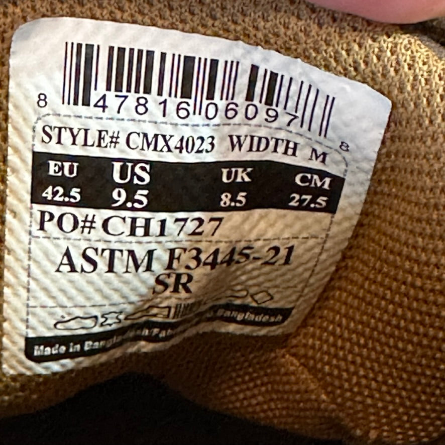 Carhartt Brown Boots Mens 9.5