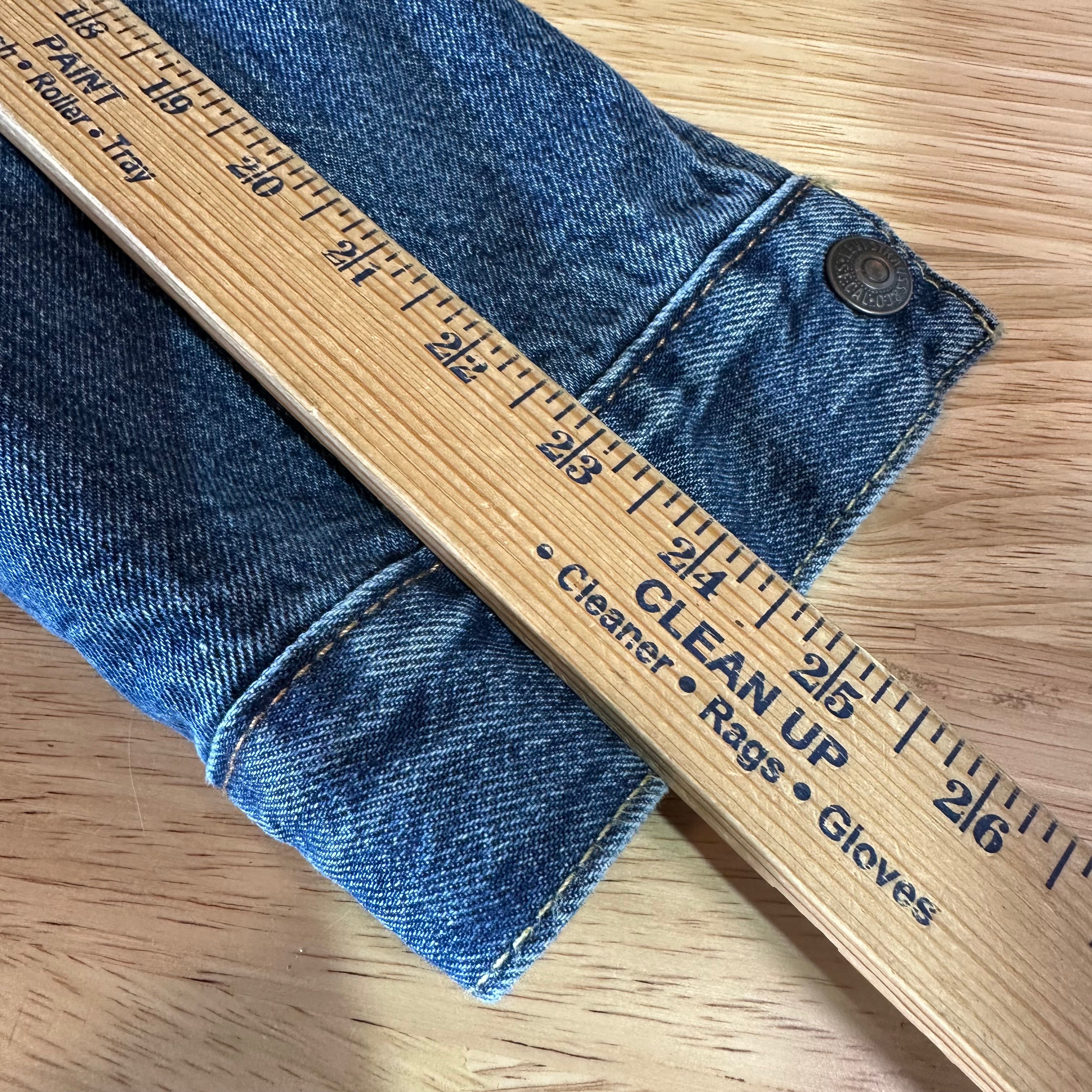 Levi's Jean Jacket Sherpa Lined Trucker Style Blue Denim Mens size XL Classic