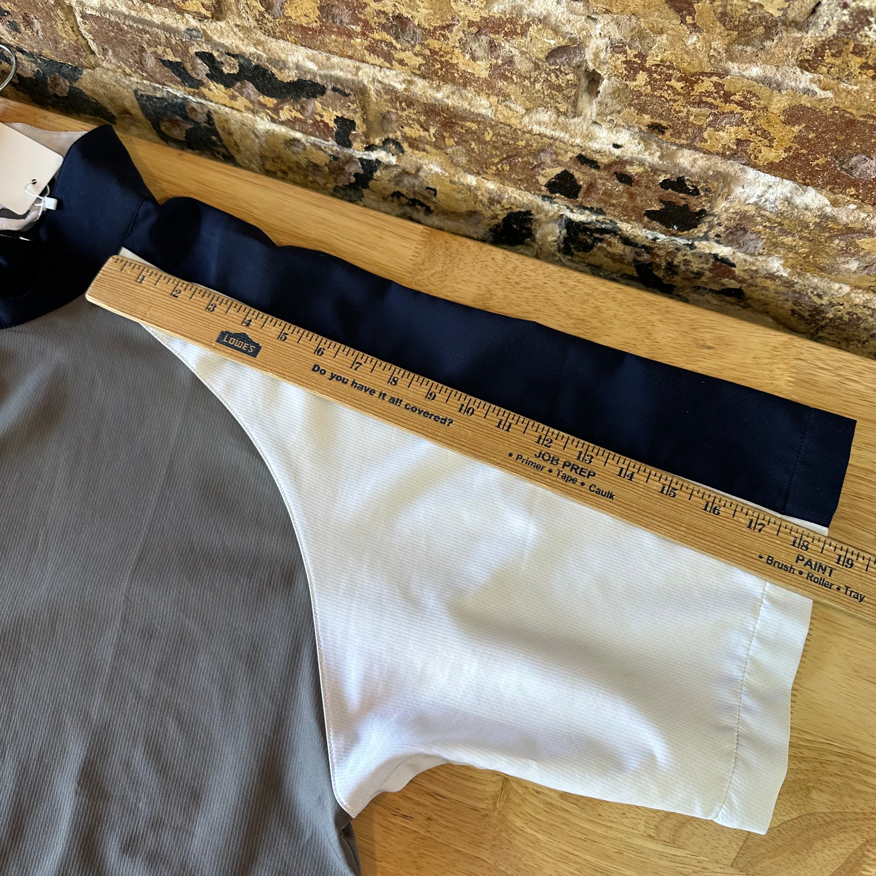 FootJoy Golf Jacket Mens Large Gray Short Sleeve 1/4 Zip Colorblock Windbreaker