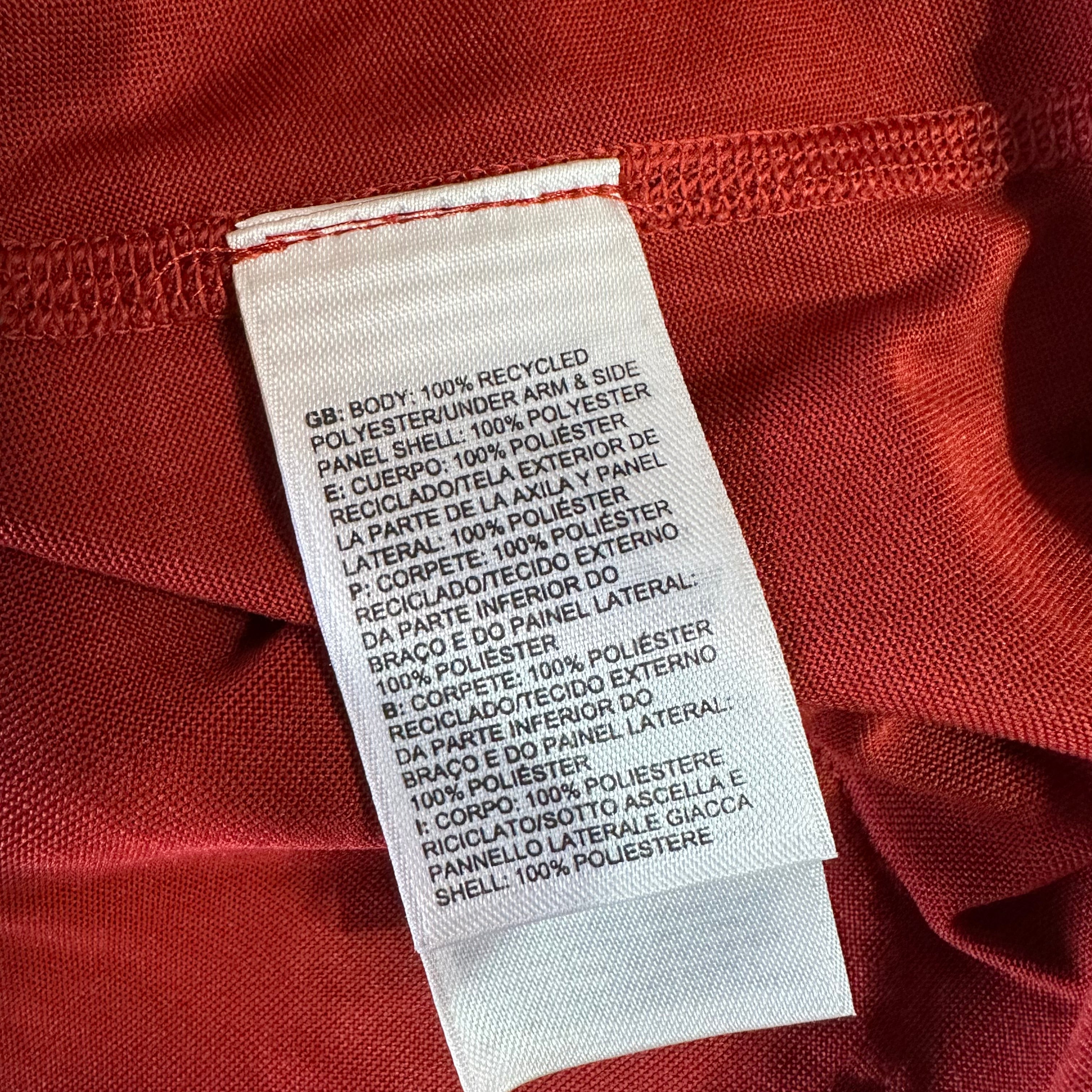 North Face Men's XL S/S Red Shirt