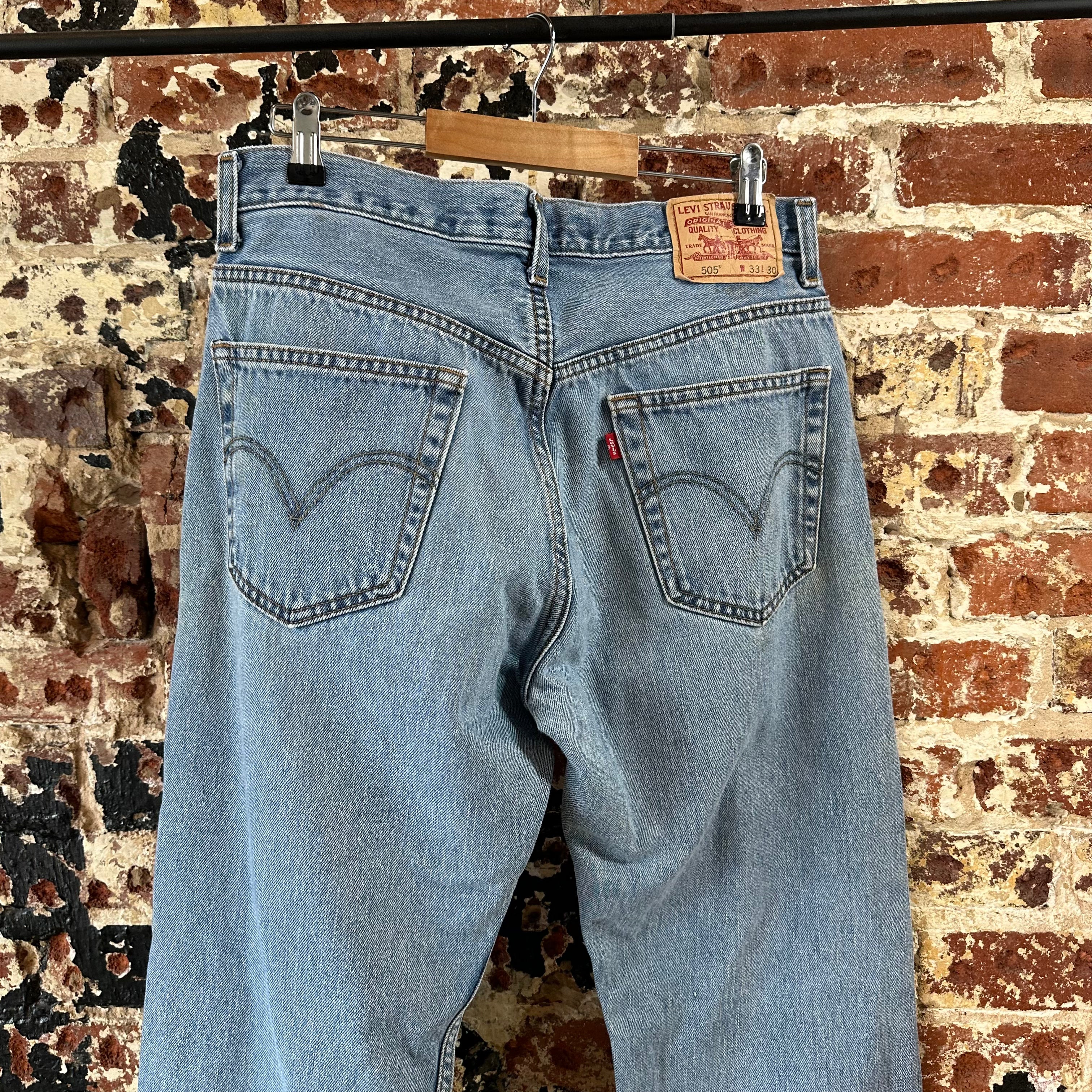 Levi's 505 Mens 33x30 Blue Jeans