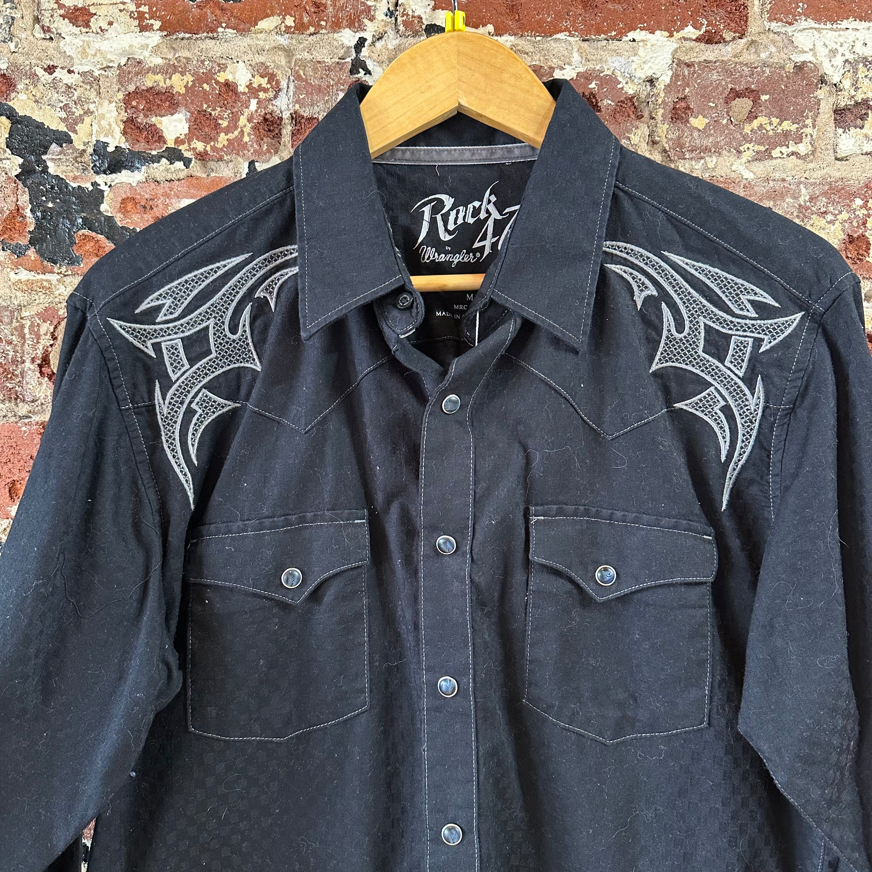 Wrangler Mens Medium Button Up