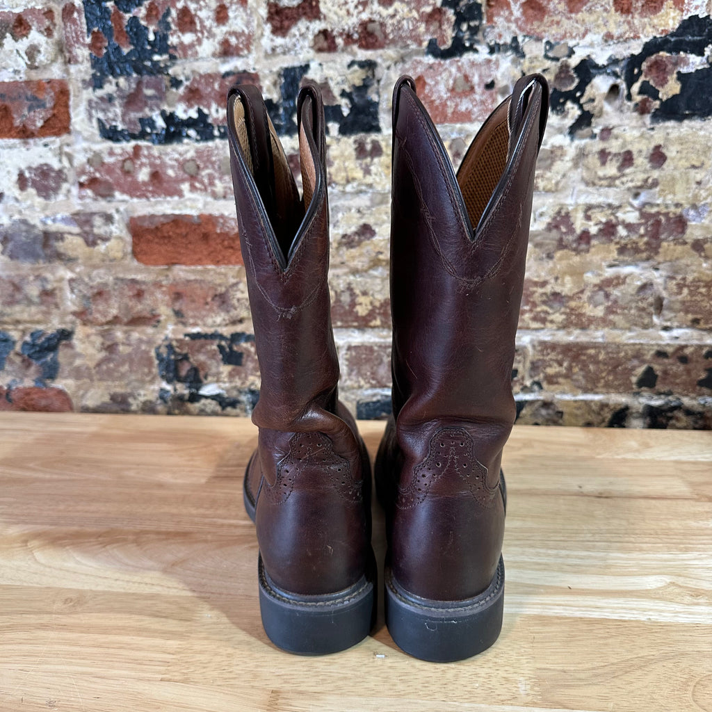Twister Brown Leather Western Cowboy Boots Mens 9D