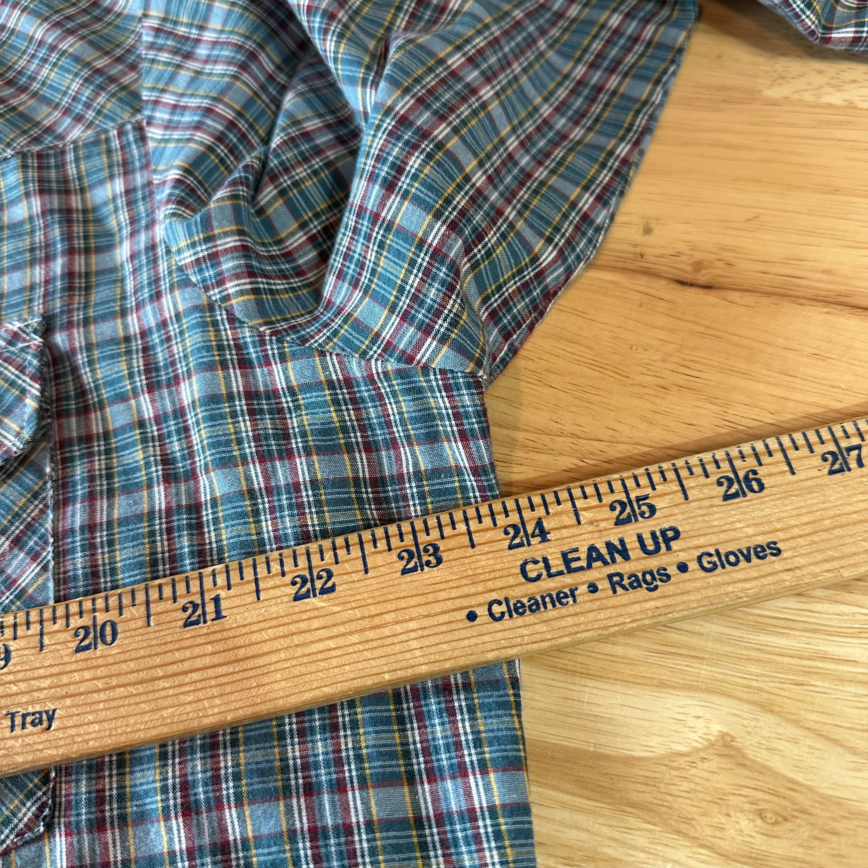 Wrangler Men's Large Plaid Western Shirt