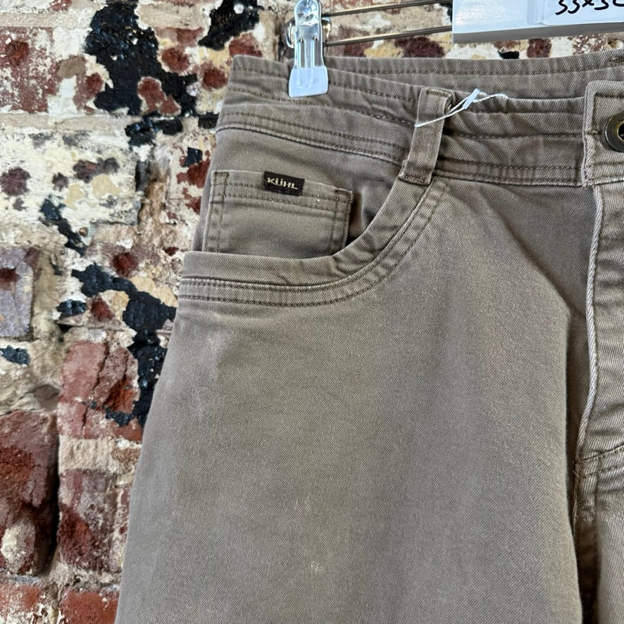 Kuhl Revolt Mens 33x32 Tan Pants