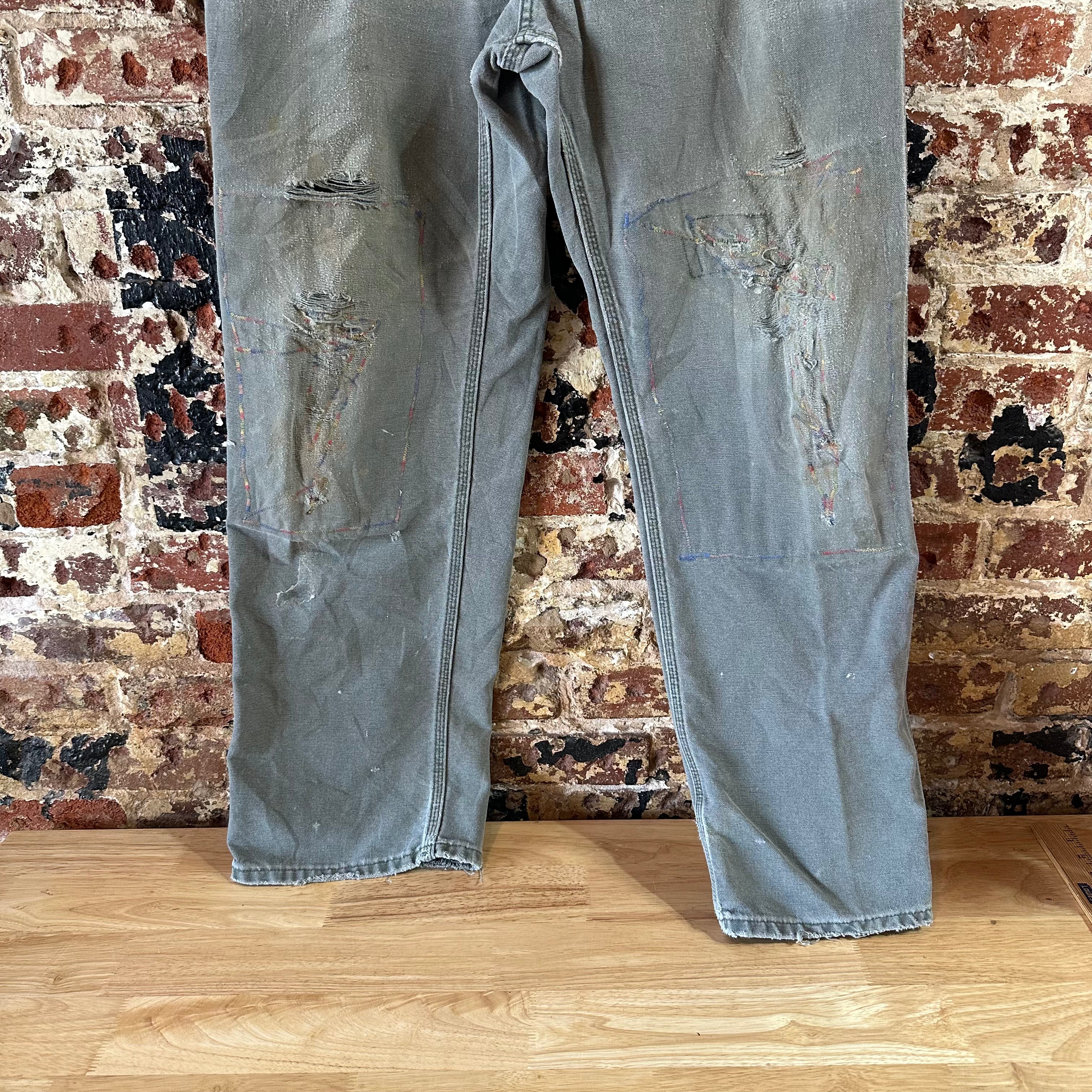 Carhartt Mens 34x32 Green Pants