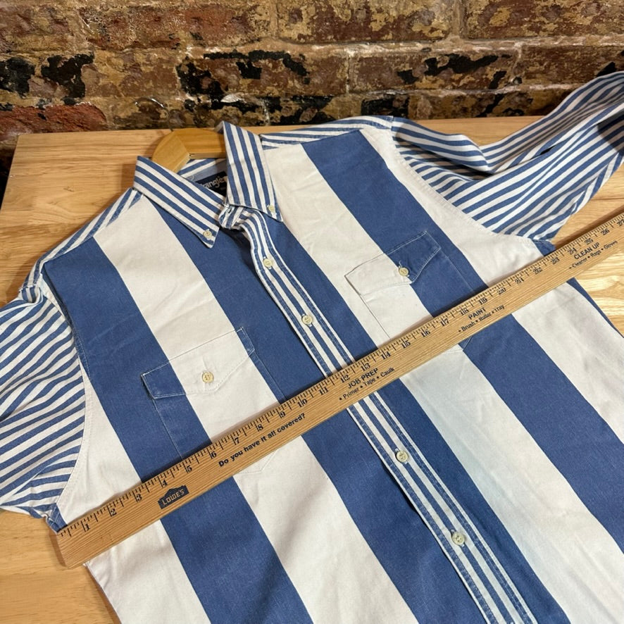 VTG Wrangler Men's Large Blue Western Shirt