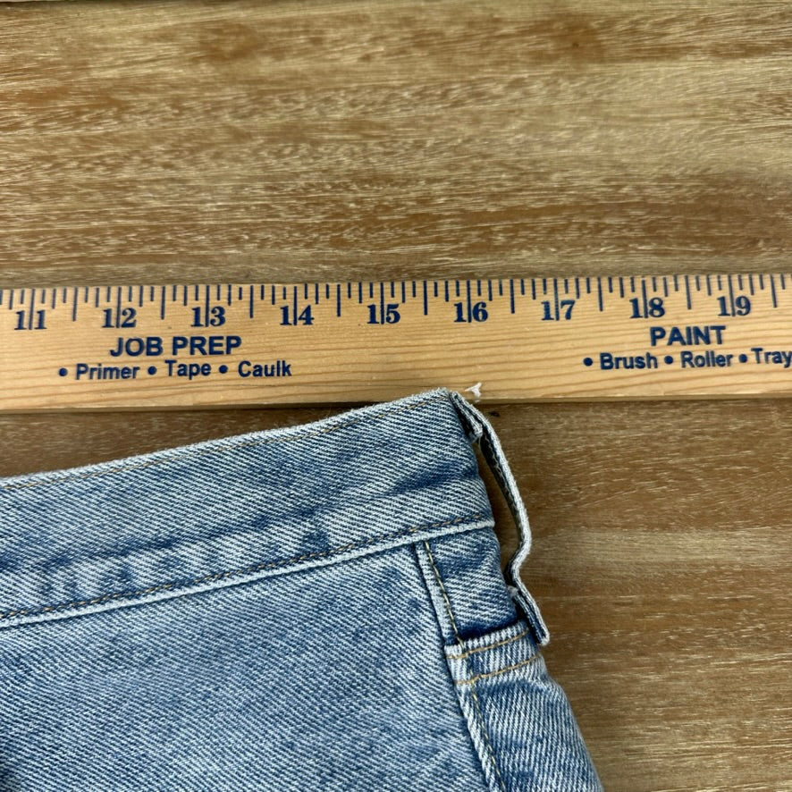 Levi's Cut Off Denim Blue Jean Shorts Womens 31 Distressed - 32x2.5"