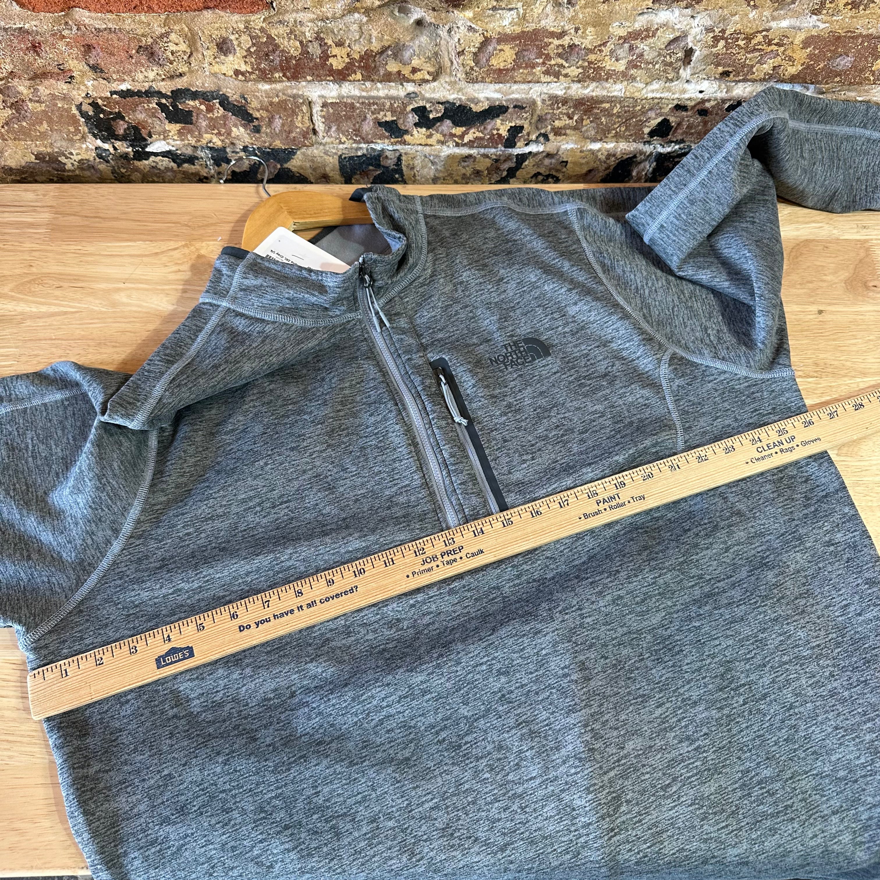 The North Face Pullover 1/2 Zip Mens 2XL Gray Fleece Canyonlands Long Sleeve