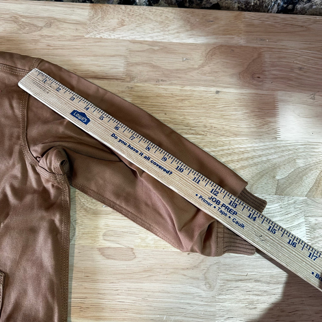 Carhartt Jacket Youth Girls XXS (4-5) Rugged Flex Canvas Bomber Coat NEW Brown