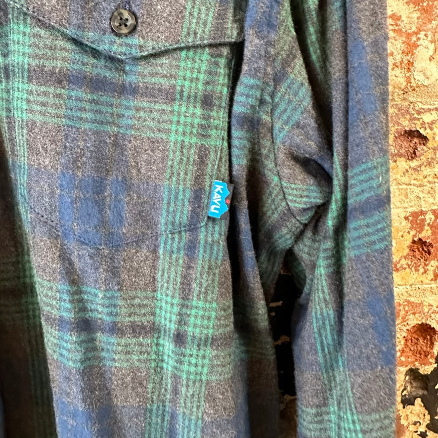 Kavu Men's Large Button Flannel Shirt NEW