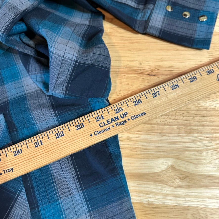 Ely Cattleman Men's Large Blue Western Shirt
