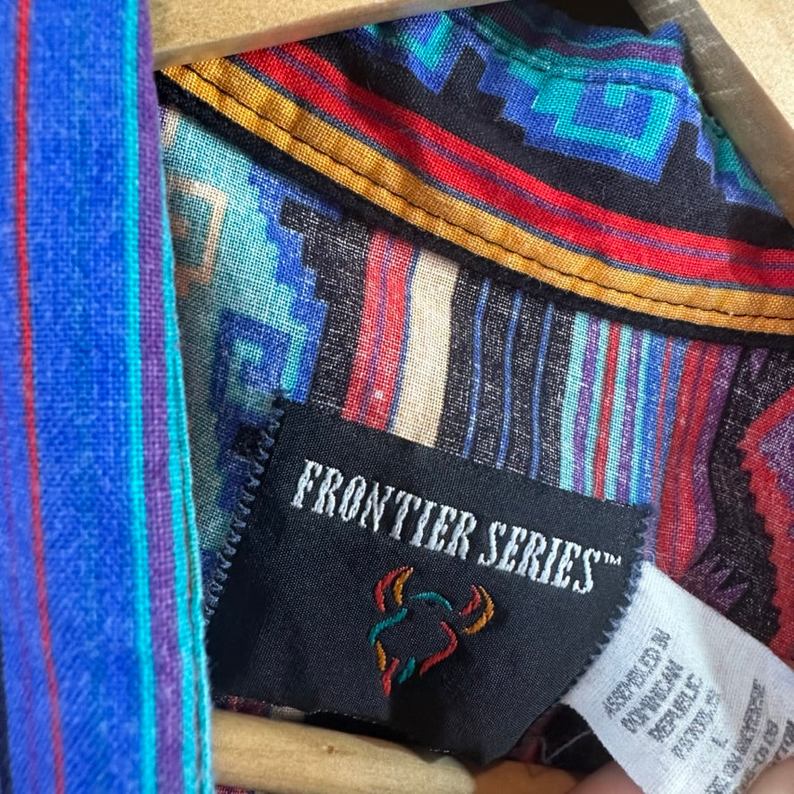 VTG Frontier Series Men's Large Aztec button up Shirt