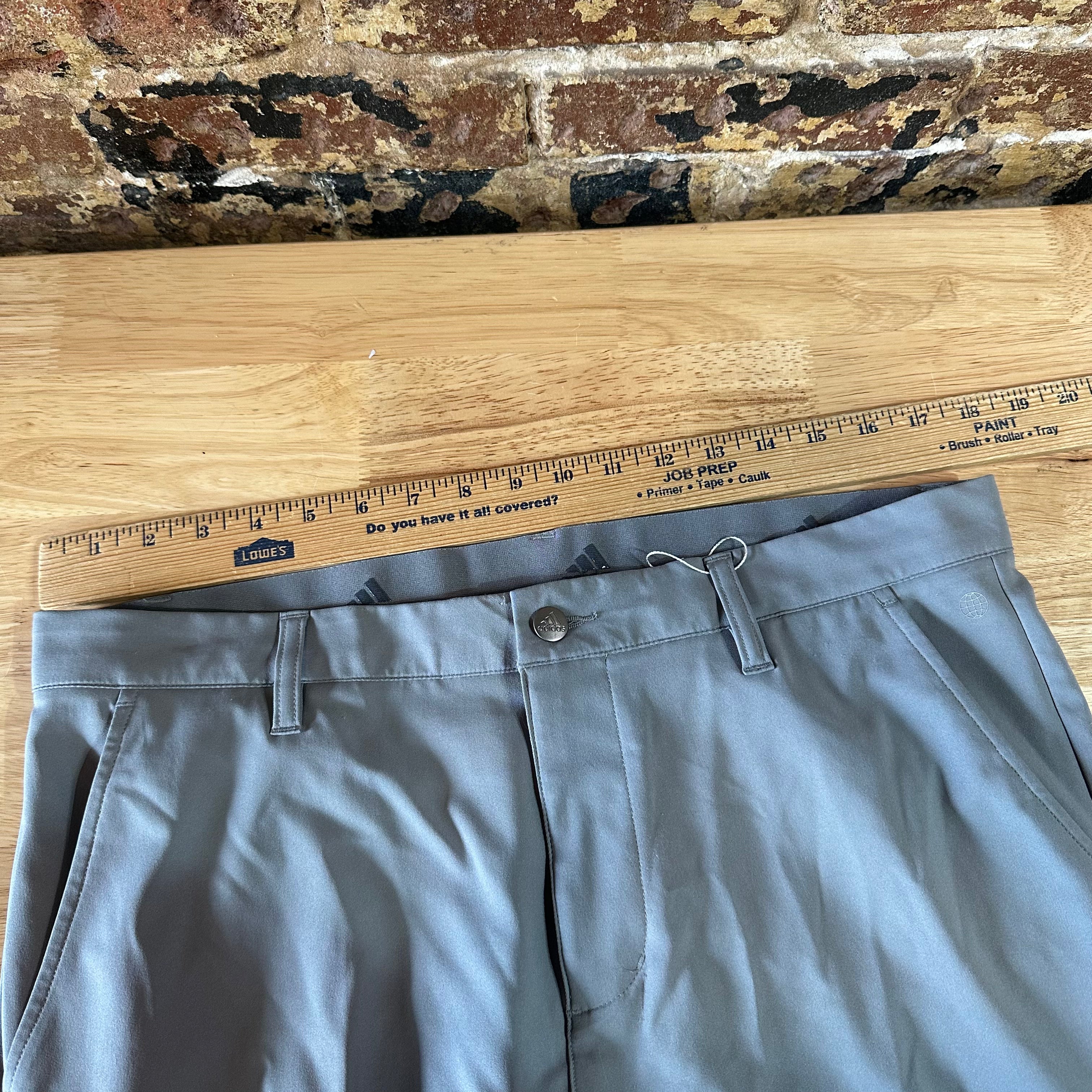 Adidas Mens 34x30 Gray Pants