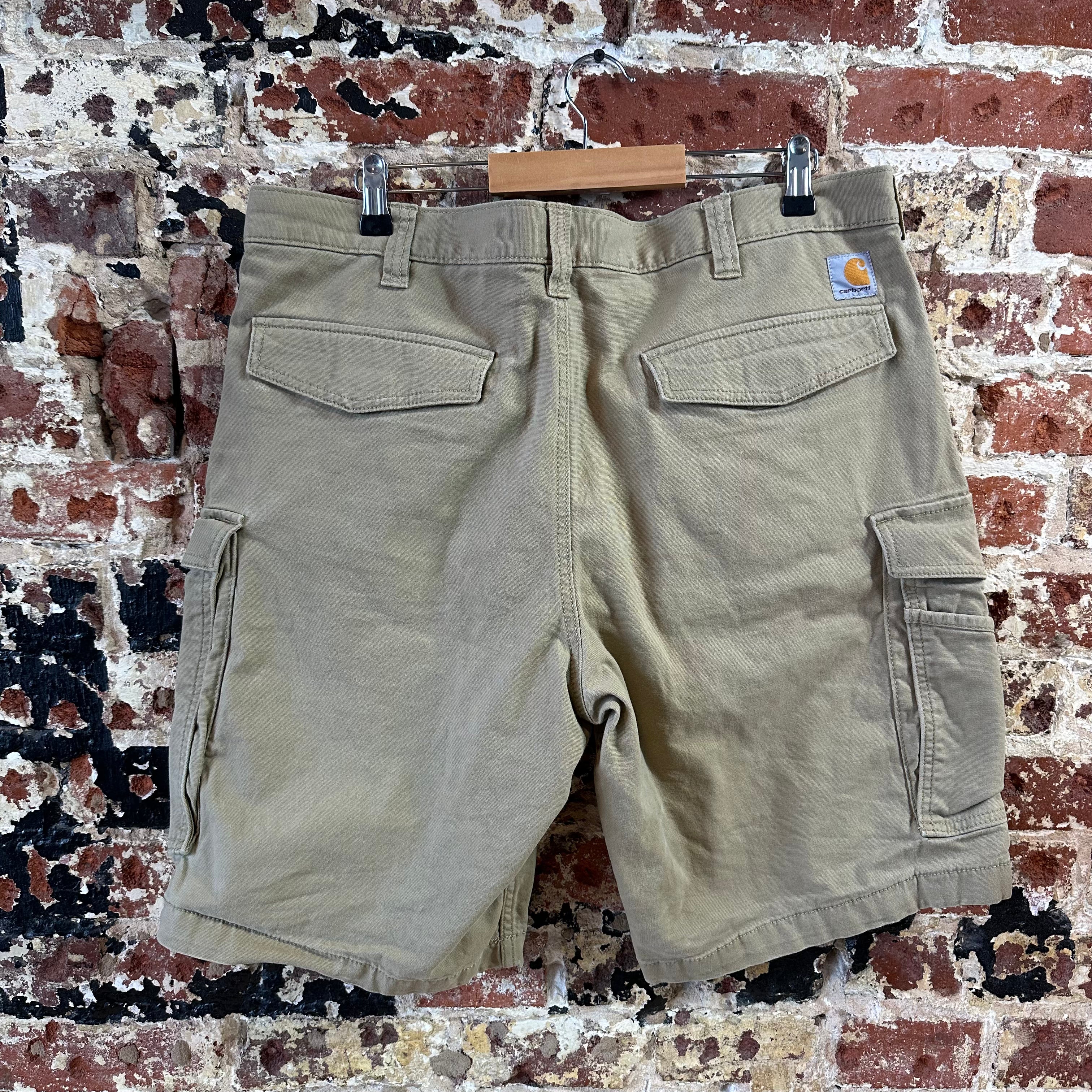 Carhartt Cargo Tan Shorts Mens 38