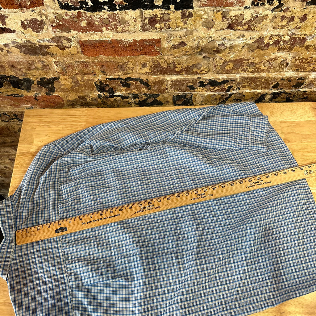 North Face Men's Large Blue Button Shirt