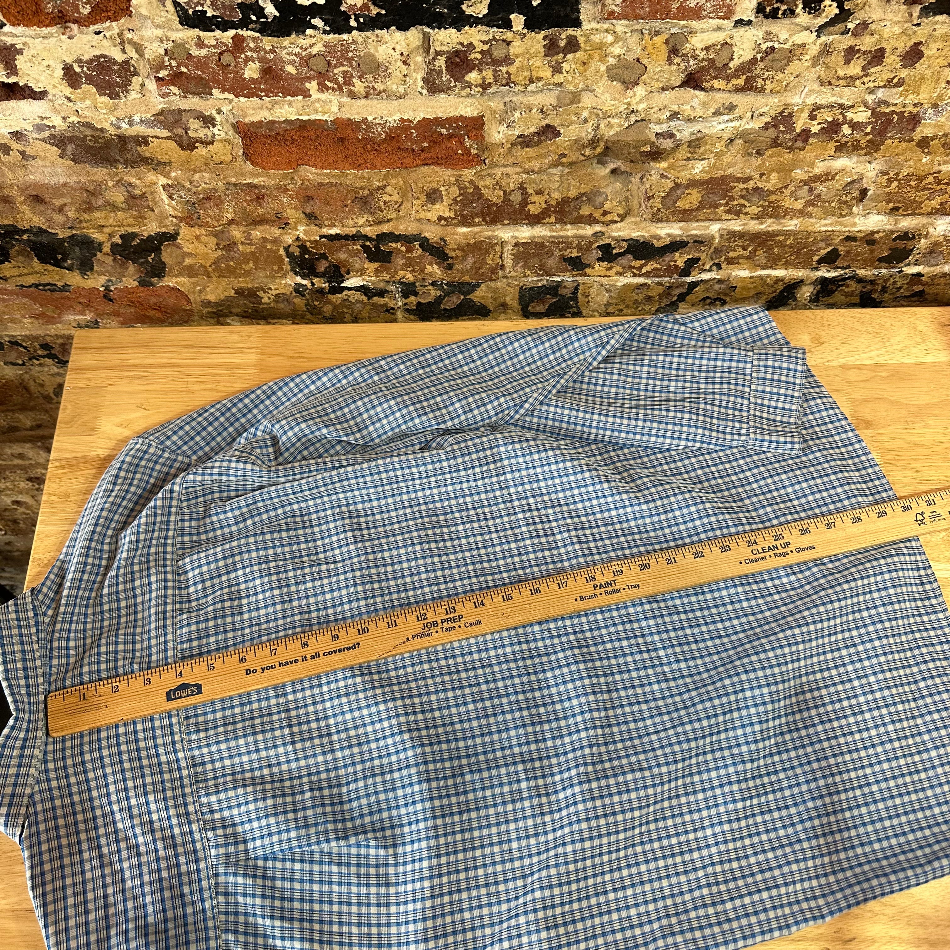 North Face Men's Large Blue Button Shirt
