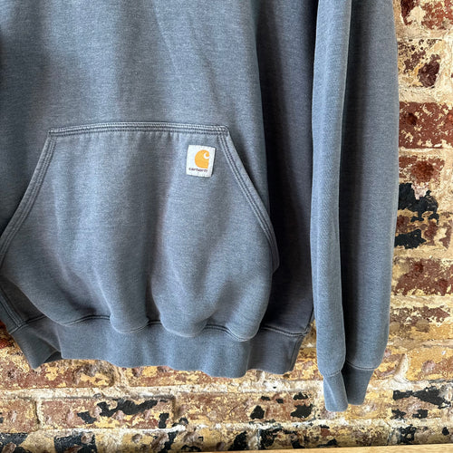 Carhartt Hoodie Sweatshirt Gray Mens Size Medium Original Fit Camo