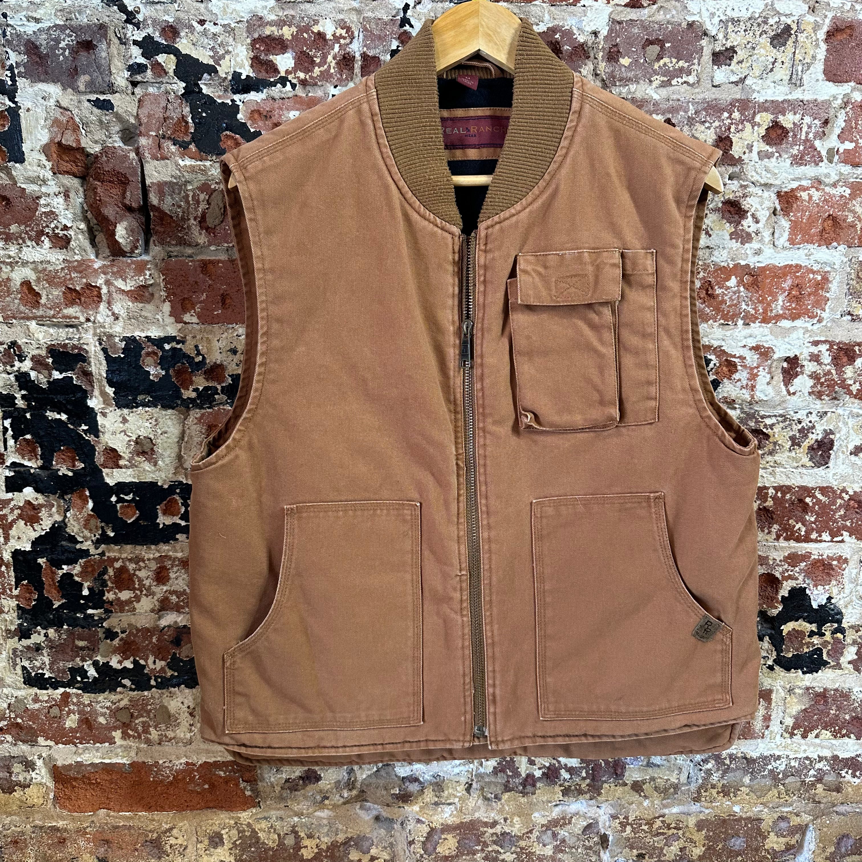 Real Ranch Mens Medium Brown Vest