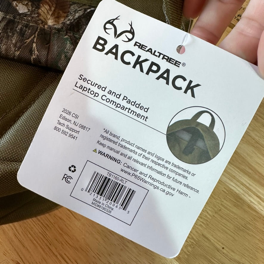 Realtree Camo Backpack