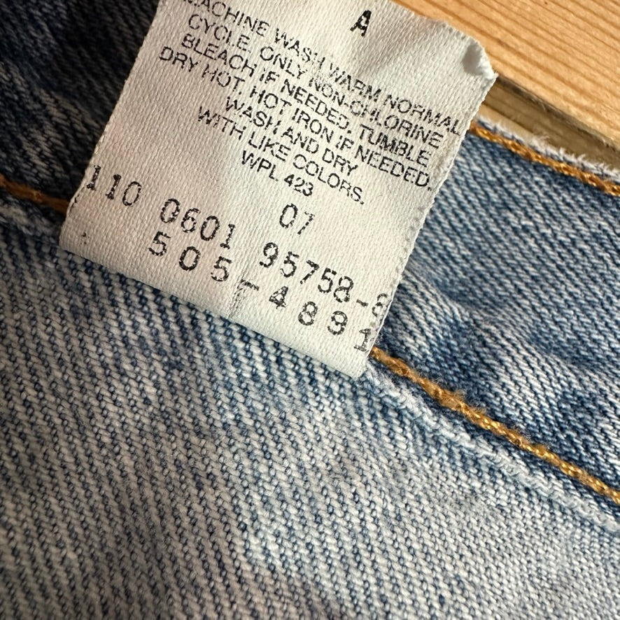 VTG Levis 505 Mens 34x30 Blue Jeans