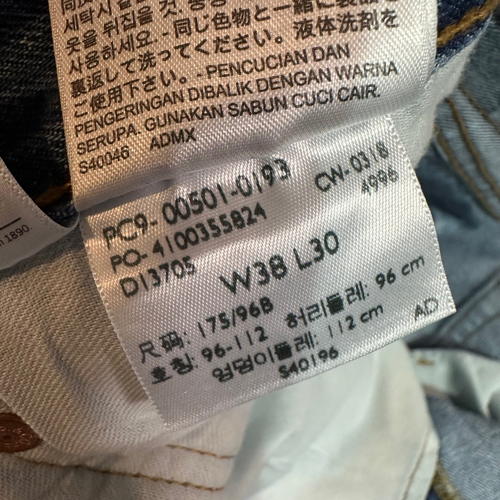 Levi's 501 Mens 38x30 Blue Jeans