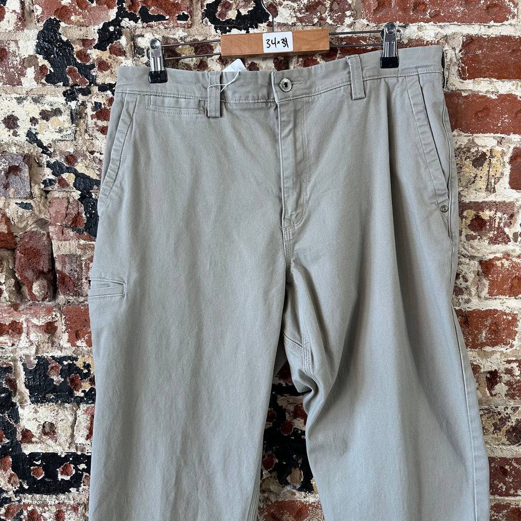 Duluth Trading Pants Mens 34x34 Biege Flex Ballroom Khakis Outdoor Casual