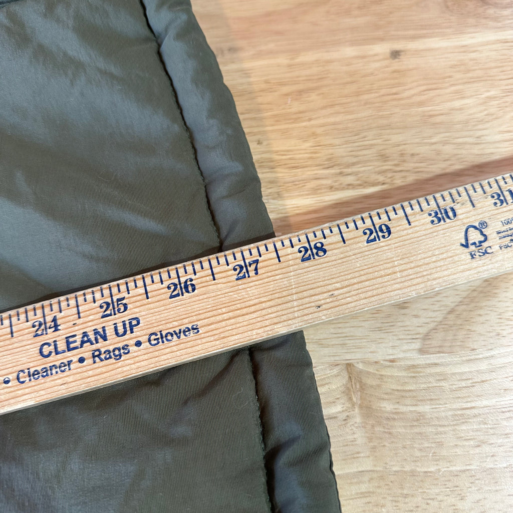 RM Williams Vest Mens SMALL Green Puffer Sleeveless Full Zip winter warm Size S