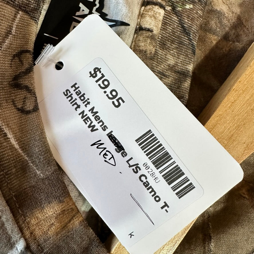 Habit Medium L/S Camo T-Shirt NEW